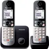 Panasonic KX-TG6852JTB Schwarzes und graues schnurloses Produktbild-Vorschau 1