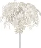 A white floor lamp with a leafy design. Produktbild-Vorschau