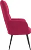 VidaXL 328078, Samt, Rot, Schaum, 610 mm, 700 mm, 965 mm Produktbild-Vorschau 3