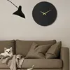 Opviq, Block Metal Wall Clock - APS096, Wanduhren, Schwarz, Produktbild-Vorschau 3