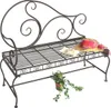 DanDiBo Panchina da giardino in metallo marrone resistente Anteprima dell’immagine prodotto 2