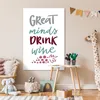 MuchoWow® Poster Weinzitat "Große Geister trinken Wein" mit Produktbild-Vorschau 7