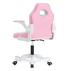 Kondela Kinderstuhl mit Fußhocker Odelia - rosa / weiß Produktbild-Vorschau 4
