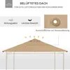 Fortuna Lai Tettoia di ricambio per gazebo 2,98 x 2,95 m Anteprima dell’immagine prodotto 6