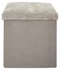 HowHomely | Puff met opbergruimte - Zitkussen - taupe - 38 Productafbeelding-voorbeeld 5