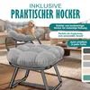 KESSER® Schaukelstuhl für drinnen & draußen mit Fußstütze Produktbild-Vorschau 8