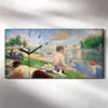 Dekor Leinwand Uhr Wandbilder Geräuschlos Kunstdruck 60x30 Produktbild-Vorschau 2
