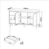 Furniture24 Kommode Masha 150 X 75 X 39 Cm Sidedeboard Push Produktbild-Vorschau 3