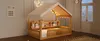 Hausbett 90x200 cm mit Stoffdach, LED-Lichterkette, Produktbild-Vorschau 11