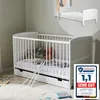 Babybett Kinderbett 70x140 cm mit Schublade Umbaubares Produktbild-Vorschau 1