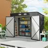 Outsunny Gerätehaus aus Stahl, 2,7 m² Geräteschuppen mit Produktbild-Vorschau 2