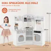 COSTWAY Eck Spielküche Holz, Kinderküche mit Sound & Licht, Produktbild-Vorschau 3