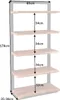 riess-ambiente Bücherregal MAMMUT 180cm natur schwarz Produktbild-Vorschau 7