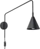 Kinkiet NOX czarny 1xE14 10W stal 30x61x14cm Sollux Podgląd zdjęcia produktu 1