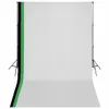 vidaXL Fotostudio Set 3 Baumwolle-Hintergründe Rahmen Produktbild-Vorschau 6