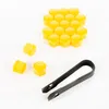 20x Radschrauben Abdeckkappen Radschraubenkappen 17 mm gelb Produktbild-Vorschau 2