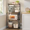 A kitchen shelf unit filled with appliances and kitchenware, next to a window and a kitchen counter. Náhled obrázku produktu