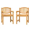 Gartenstühle 2 Stk. 58x59x88 cm Massivholz Teak Produktbild-Vorschau 1