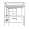 Hoogslaper 140 x 200 cm met bureau, inbouwkast en planken, Productafbeelding-voorbeeld 10