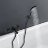 Wandmontage Badewannenhahn+Handbrause Badewanne Wasserhahn Produktbild-Vorschau 3