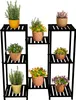 Kovový květinový regál Relaxdays, 8 polic na květináče a Náhled obrázku produktu 1