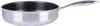 A stainless steel frying pan with a honeycomb interior pattern and a silver handle, isolated on a white background. Produktbild-Vorschau