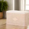 KRINES HOME Sitztruhe aus Rattan / Truhenbank / Wäschetruhe Produktbild-Vorschau 2