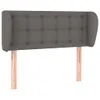 vidaXL Kopfteil mit Ohren Grau 103x23x78/88 cm Kunstleder - Produktbild-Vorschau 3