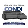 KomfortWelt24 Ecksofa mit Schlaffunktion und praktischem Produktbild-Vorschau 6