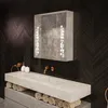 Spiegelschrank mit LED Beleuchtung - Emily 66.5x72 cm - LED Produktbild-Vorschau 4