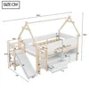 Merax Etagenbett 90x200cm mit Dachrahmen, Hochbett mit Produktbild-Vorschau 5