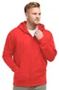 SG mikina s kapucí a zipem FK777 (XL) (červená) Náhled obrázku produktu 2