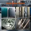 A collage of four images showcasing different surface treatments and processing techniques. Anteprima dell’immagine prodotto