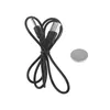 A black USB cable with a DC barrel connector and a silver coin cell battery are shown on a white background. Produktbild-Vorschau