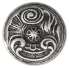 Knopf für Möbel aus Zamak, Durchmesser 30 mm, glänzendes Produktbild-Vorschau 3