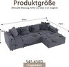 Vollkomprimiertes knochenloses Sofa,Cloud-Kombinationssofa Produktbild-Vorschau 7