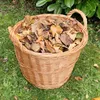 Kaminkorb Holzkorb Kaminholzkorb aus geschälten Weide Hell Produktbild-Vorschau 2