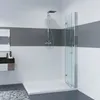 IMPTS Duschwand 90 x 195 cm Walk in Dusche Falttür Produktbild-Vorschau 2