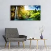 Acrylglasbilder 120x60 Wandbild Druck Wasserfall Bäume Produktbild-Vorschau 3