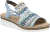 Rieker Damen Sandalette Blau/Bunt Voir les images du produit 8