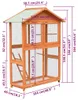 Vtáčia klietka, borovicový a jedľový masív 125,5x59,5x164 Náhľad obrázku produktu 8