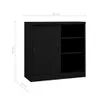 vidaXL Armoire de bureau avec porte coulissante noire Voir les images du produit 9