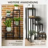 Outsunny Pflanzenregal mit 4 Ebenen, Multifunktionales Produktbild-Vorschau 6