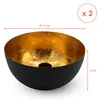 2.06 Bougeoirs en métal avec coupelle - set de 2 - Voir les images du produit 3