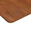 Piano del tavolo quadrato marrone scuro 80x80x1,5cm Rovere Anteprima dell’immagine prodotto 2