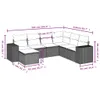Design 7-tlg. Garten-Sofagarnitur mit Kissen Beige Poly Produktbild-Vorschau 8