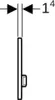 Geberit 115.788.JL.2, Spülplatte, Chrom, Geberit, 246 mm, Produktbild-Vorschau 7