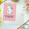 Mr. & Mrs. Panda Postkarte Einhorn Baby - Rot Pastell - Produktbild-Vorschau 3
