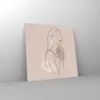 Bilder auf glas - Einteilig - Stück Linie Frau - 30x30cm - Produktbild-Vorschau 4