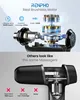 A split image showing the internal components of a massage gun, highlighting its brushless motor and comparing it to less effective motors. Produktbild-Vorschau